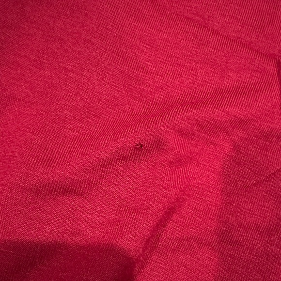 Express Red Layered Ruffle Blouse - Picture 6 of 6